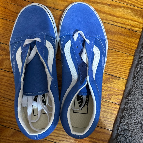 Suede blue and white vans - Picture 1 of 3